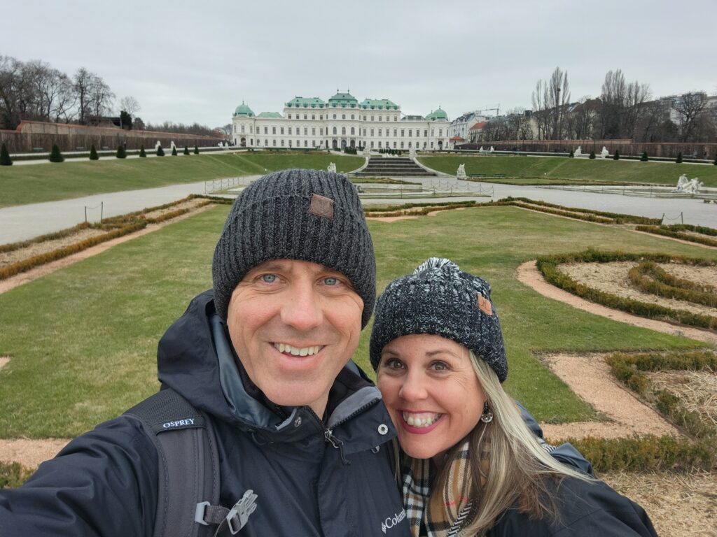 Outside Belevedere Palace