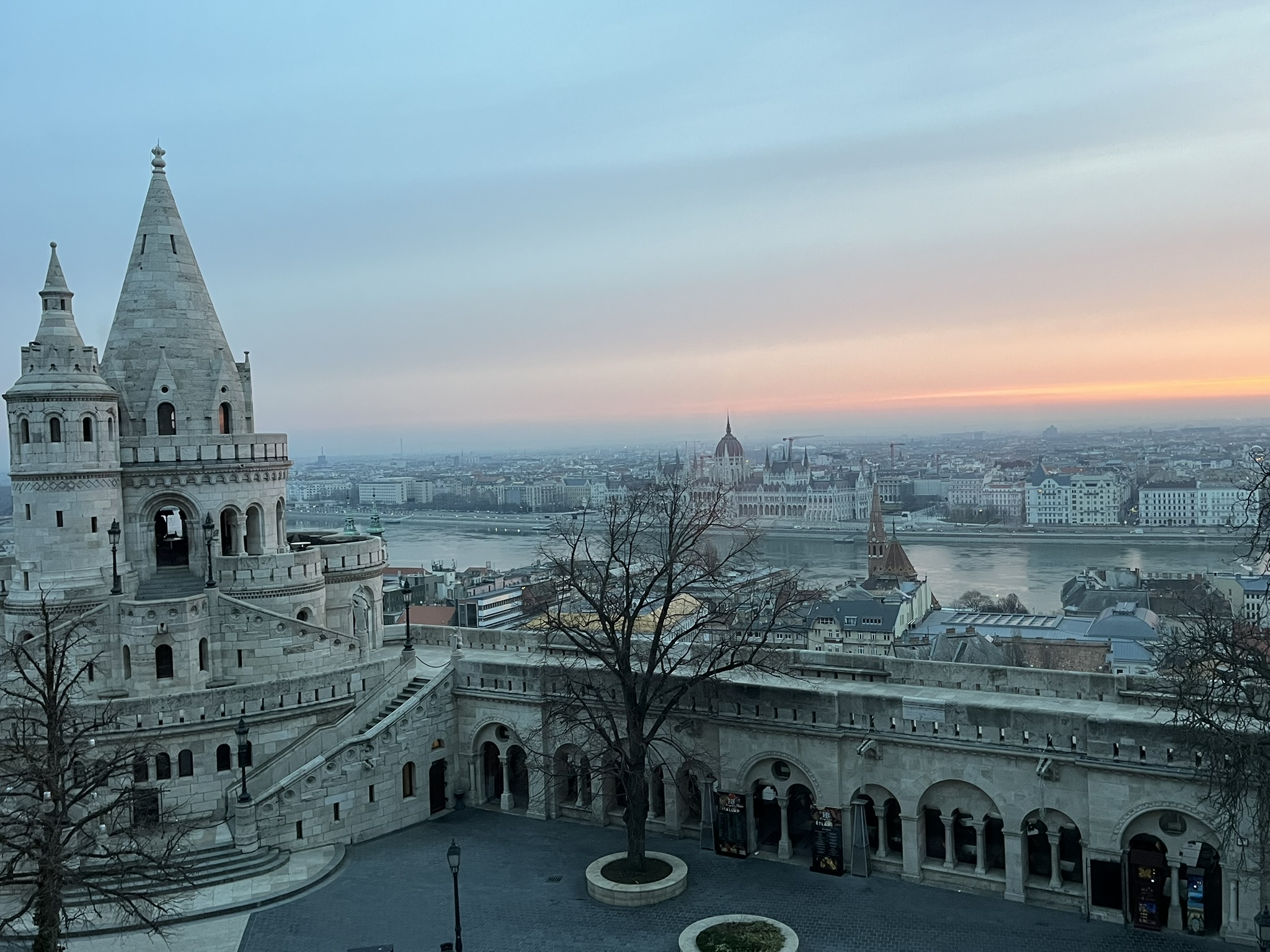 Sunrise in Budapest