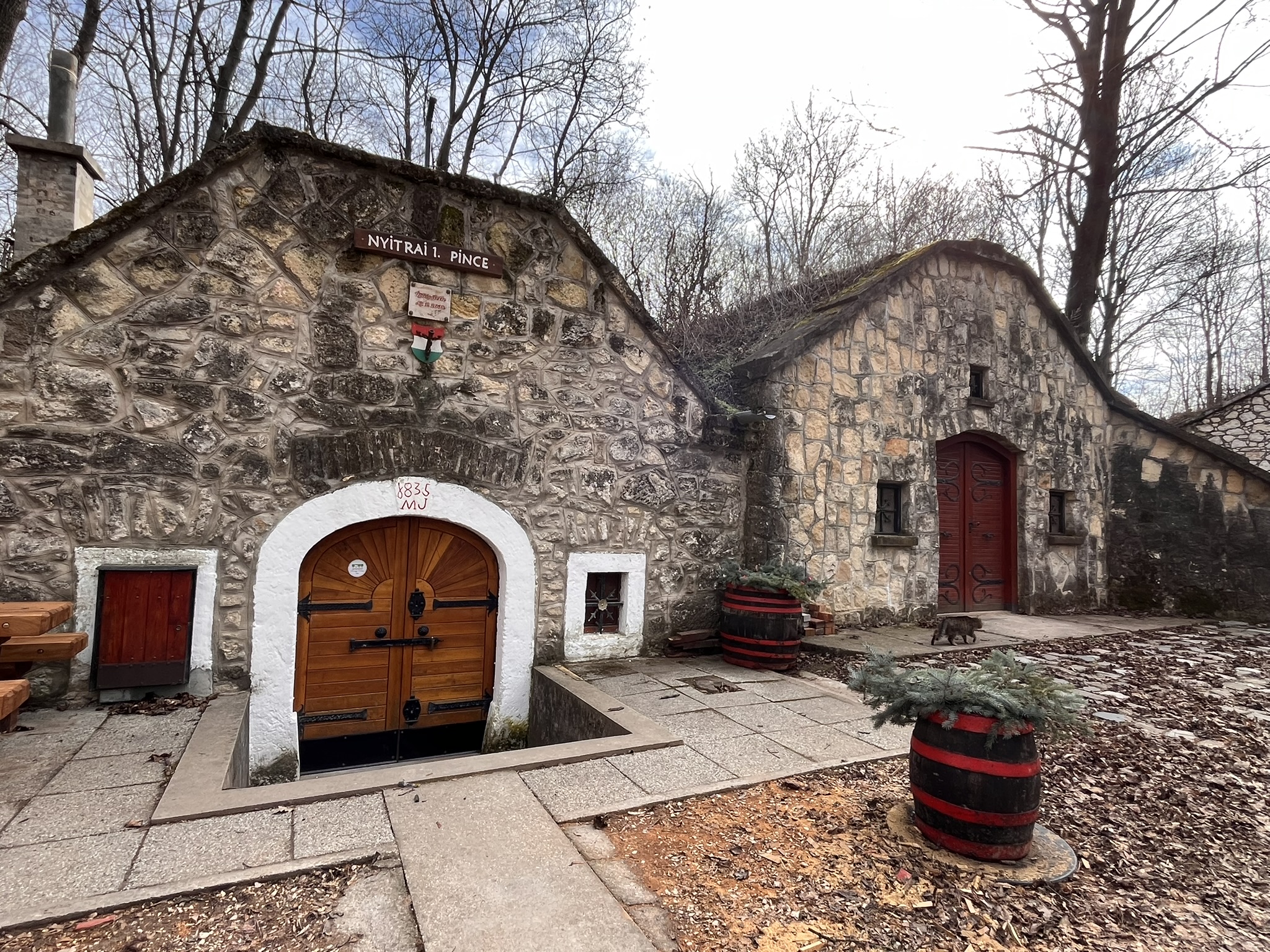 wine village that looks like hobbit houses