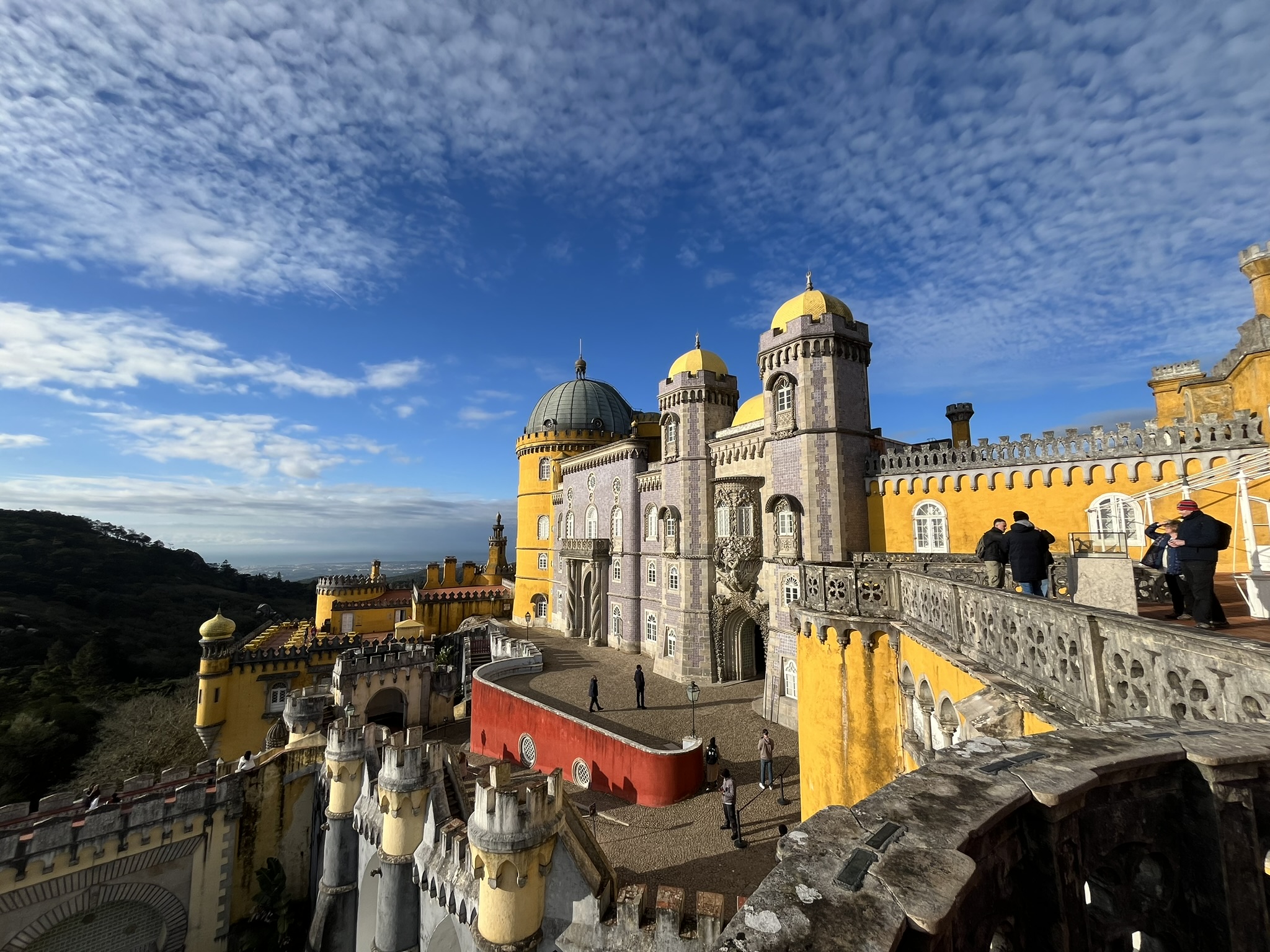 Pena Palace beautiful colors and blue sky