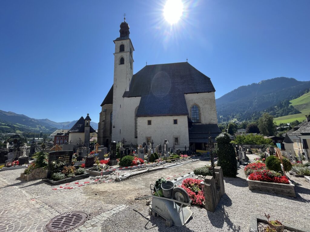 Kitzbuhl Church and cemetary