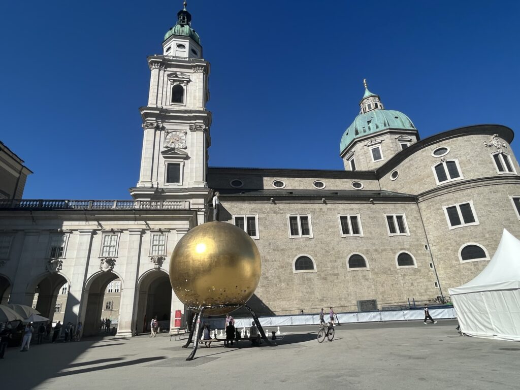 Big gold ball in Salzburg