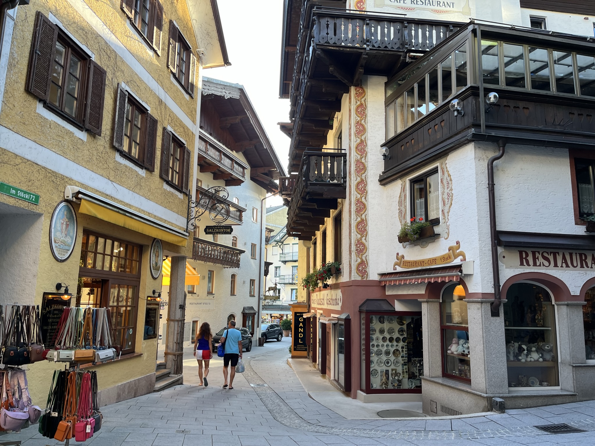 Walking around Saint Wolfgang