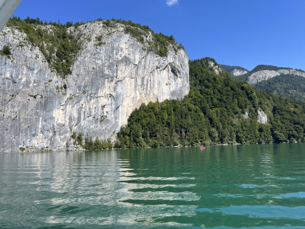 Views of the lake on the way to St Gilgen
