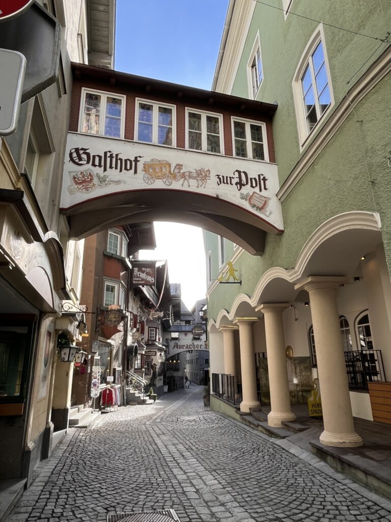 colorful buildings kufstein