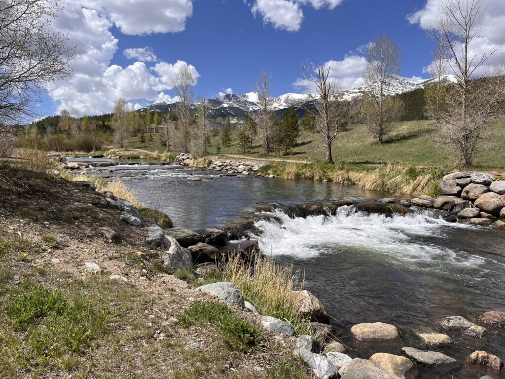 walking trail along river