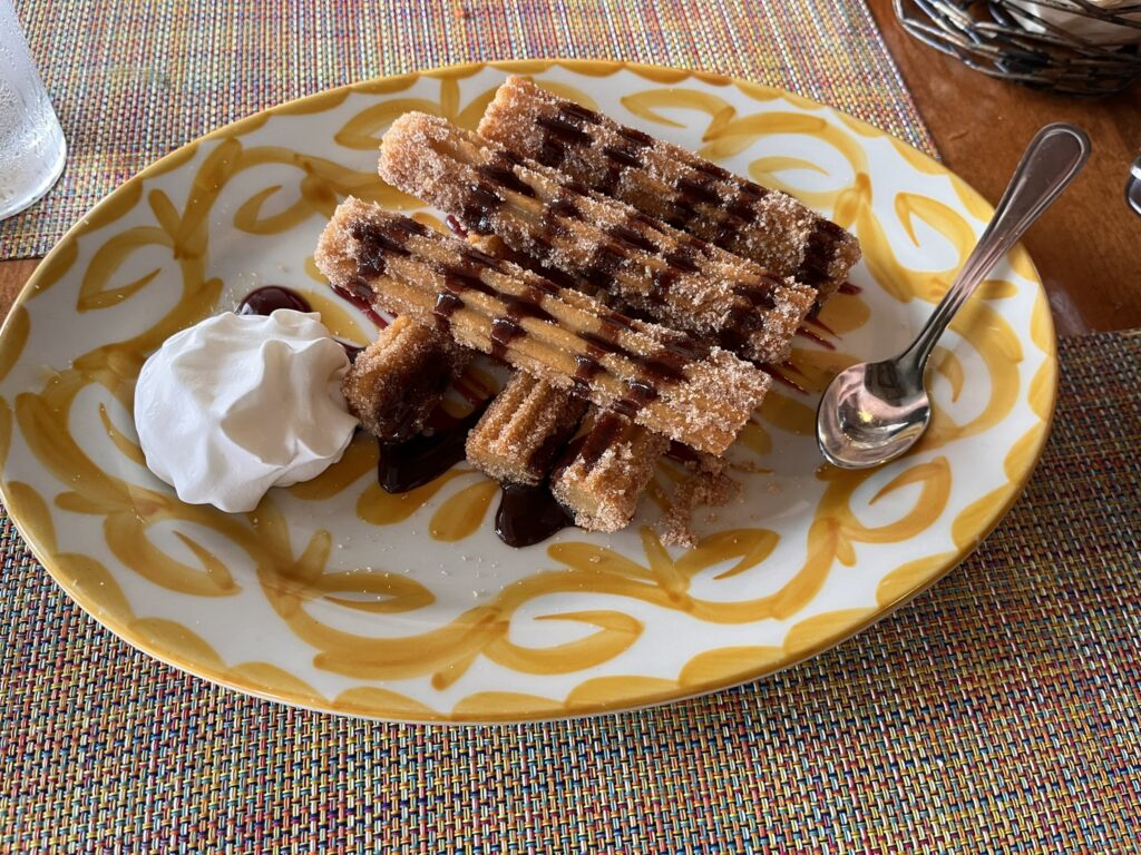 churros at spotted donkey