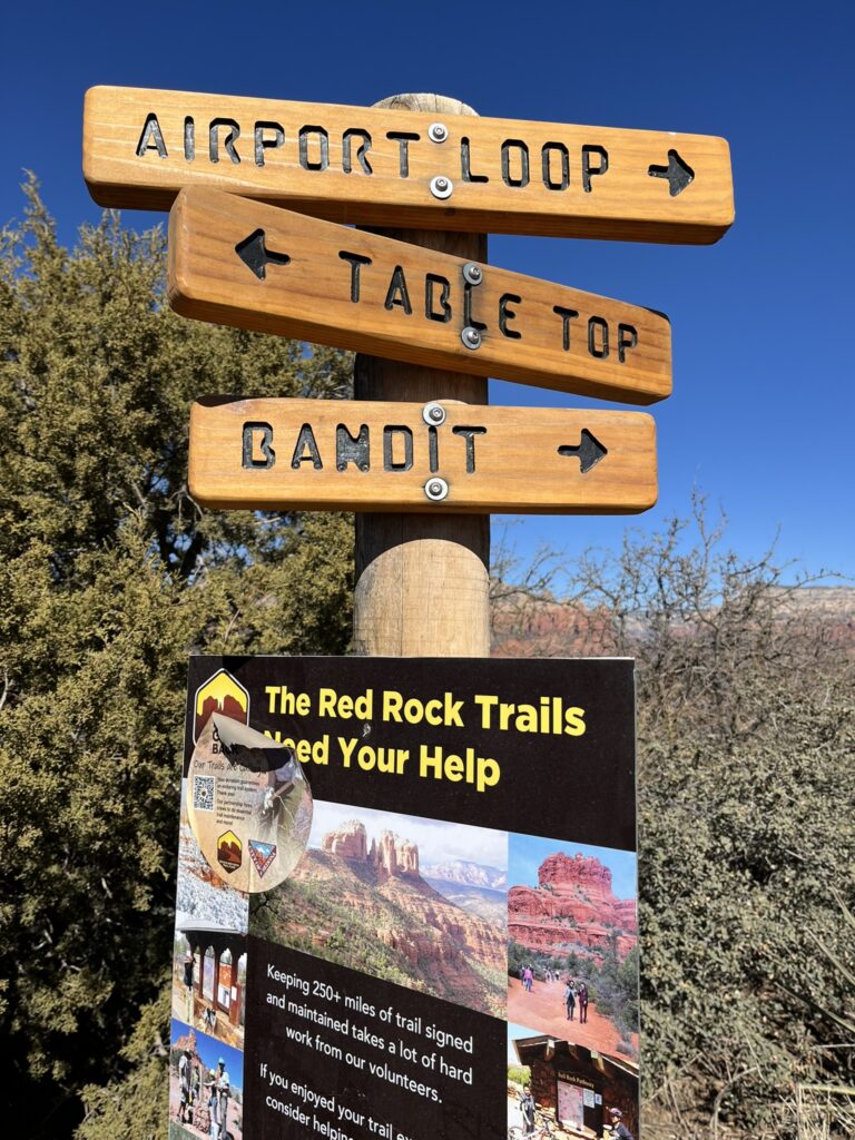 hiking trail in Sedona at Airport Mesa
