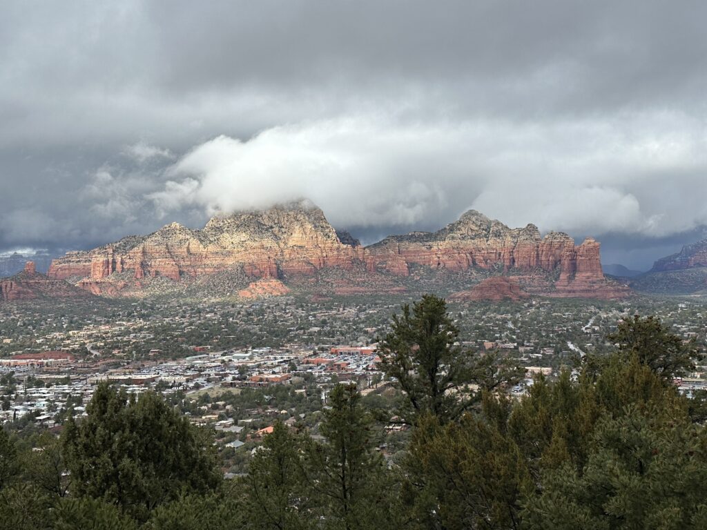 Clouds and winter in Sedona