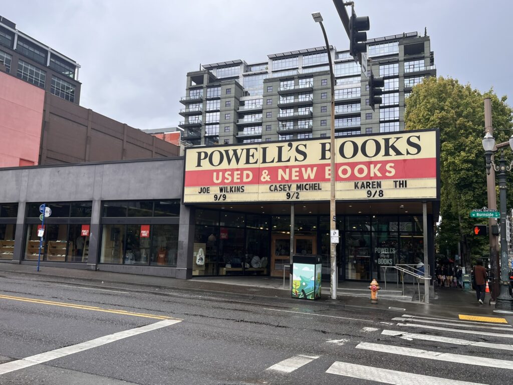 Powell's Books sign