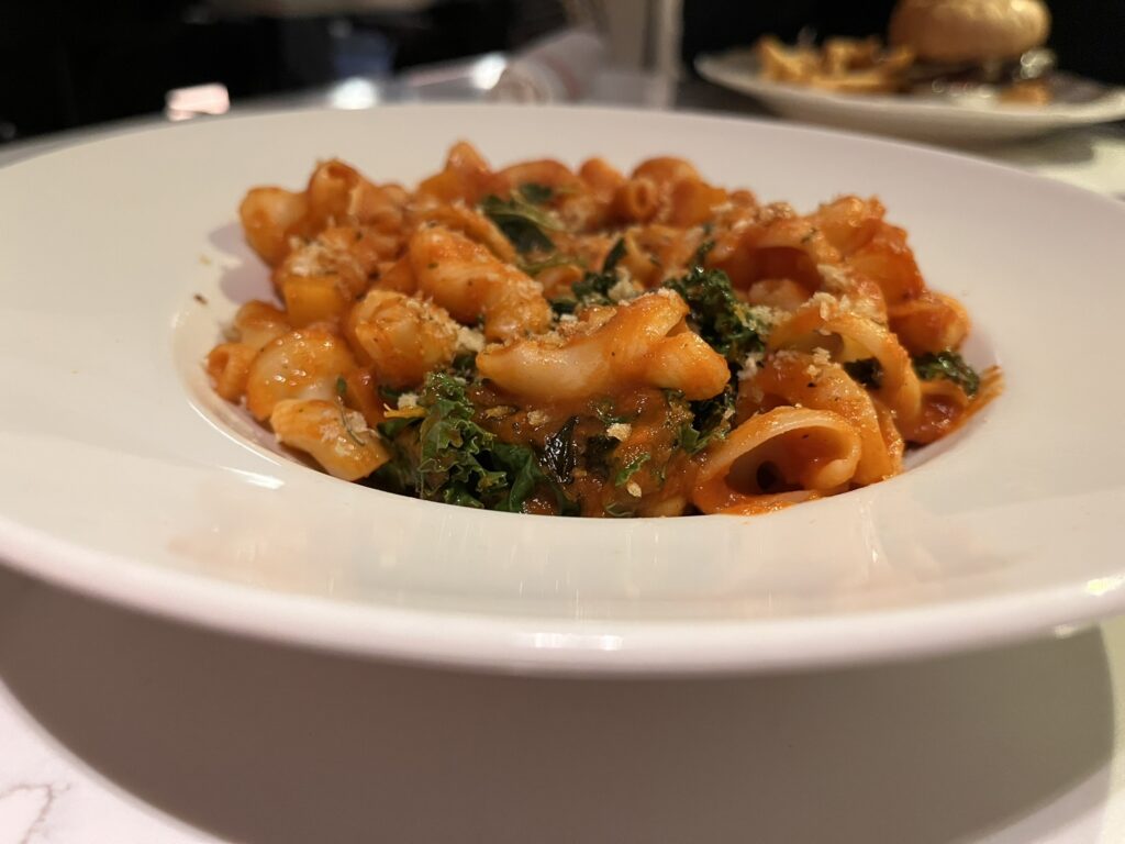 Pasta at Hotel Vintage Portland