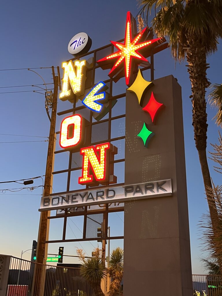 Neon museum sign