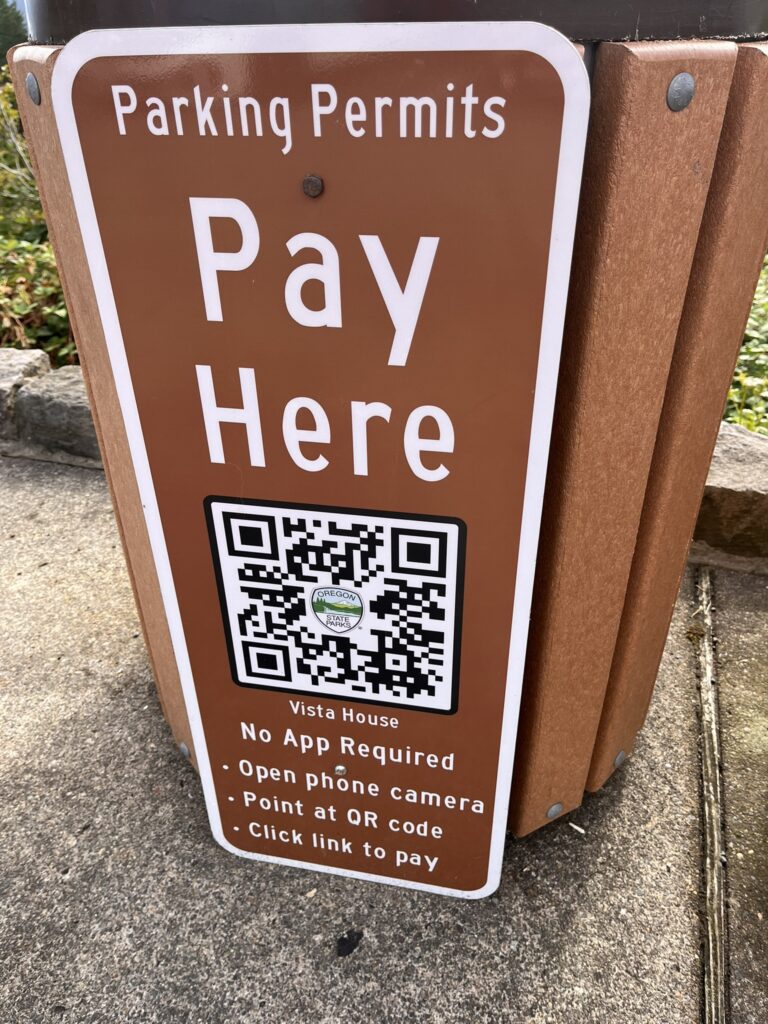 Paying for Parking at the Vista House