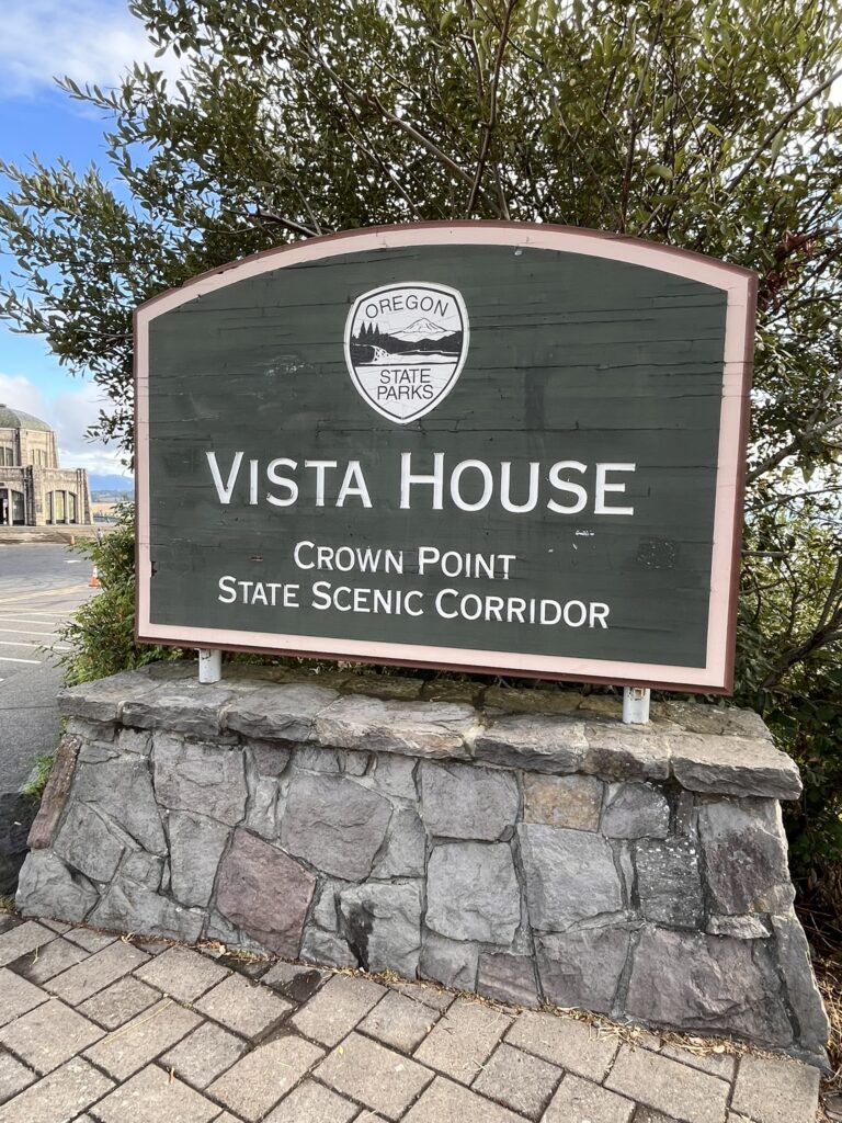 Vista House Sign