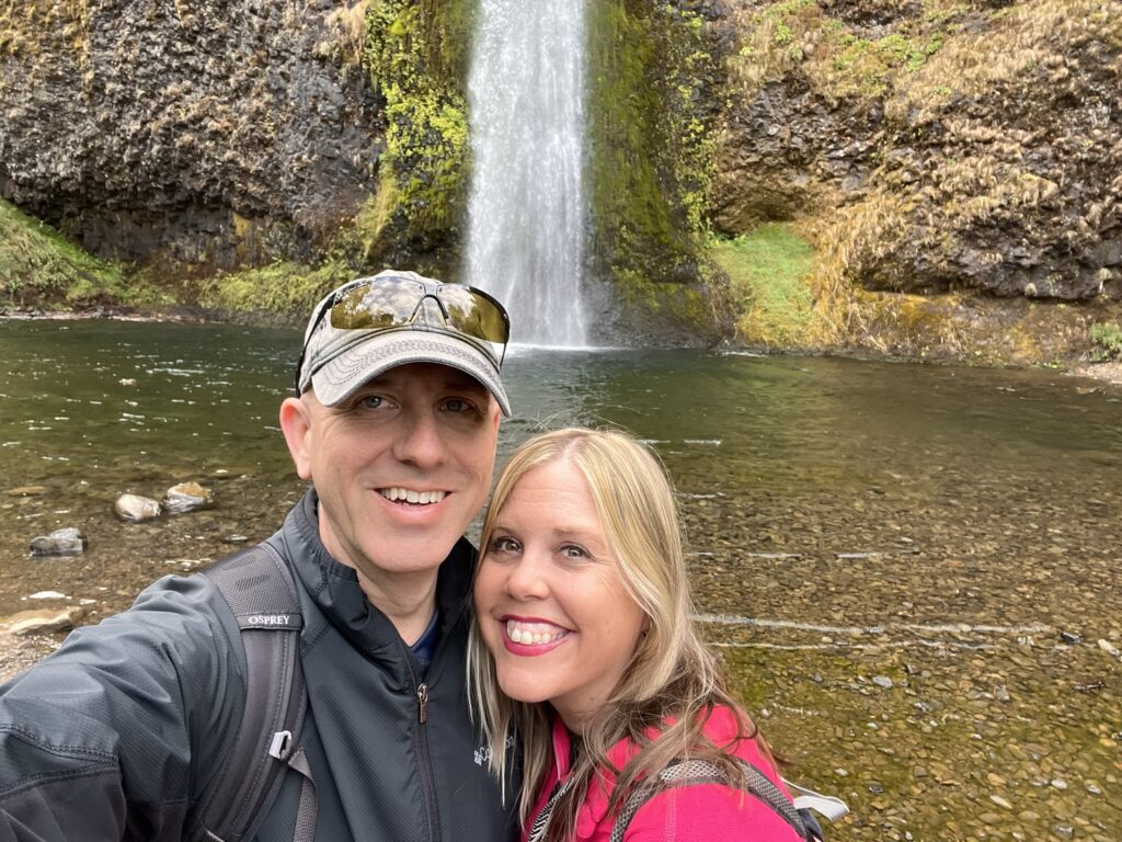Us at Horsetail Falls