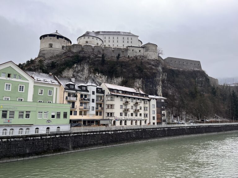 A fortress on a hill in Kufstein