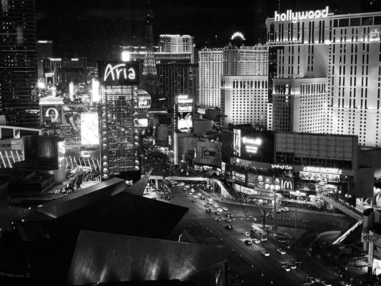 Black and white vegas image